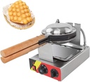 1400w Egg Waffle Baking Mold, Electric Nonstick Waffle Maker Egg Waffle Pan, Waffler Iron Mould with Ready Indicator Light, for Home Commercial Restaurant Use