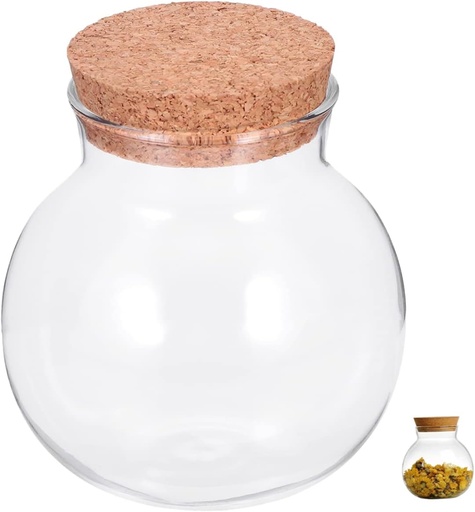 [BRSRAGAROYMAOCY6] Mason Jar Storage Canister Lid Glass Jar for Cookies Sugar Flour Airtight Storage