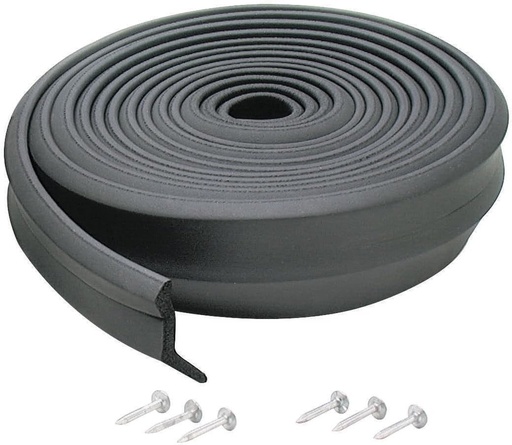 [BRSWIYTZOZ5WI2QY] M-D Building Products 03723 9 ft. Black Rubber Garage Door Bottom Seal