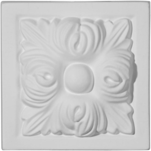 [BRSWI2TYCEOWG2LE] Ekena Millwork PB03X03X01HE Helene Plinth Blocks, 3 3/4"W x 3 3/4"H x 1 1/2"P, Primed