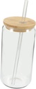 LIFKOME High-temperature Glass Cup Lid and Straw Multi-functional Juice and Tea Mug for Home Cafes and Restaurants