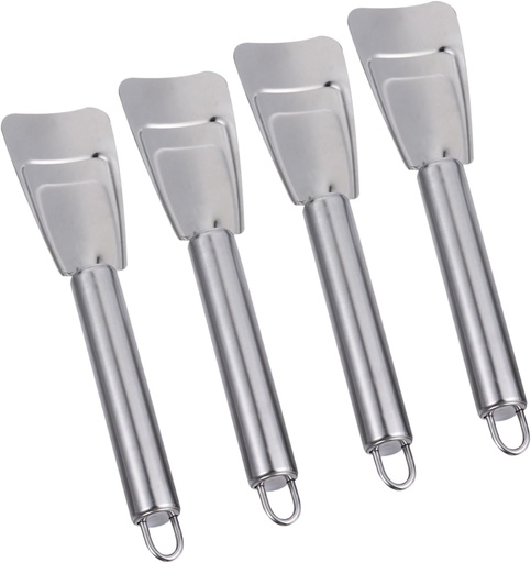 [BRSROAYRPMGROG3K] BESPORTBLE Ice Removal Scoop Curved Head Stainless Steel Non-Slip Handle Easy to Hang Storage for Freezer Bin