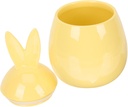Easter Ceramic Tea Jar Multi-function Sealed Canister for Loose Leaf Tea Airtight Storage for Home Decor and Kitchen Organization
