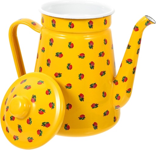 [BRSROCD6AEGQKGTB] Zerodeko Vintage Enamel Coffee Pot Tea Kettle Stovetop Portable Large Retro Teapot