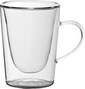 Hospitality Glass Brands HG90016-006 Double-Walled Latte, 10 oz. (Pack of 6)