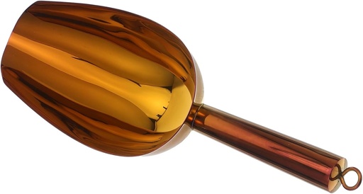 [BRSREGT2PN6WE2DA] Flour Scoop: Multipurpose Stainless Steel Ice Scoop With Hook - For Ice Buckets Flour And Candy - Round Handle For Commercial Kitchens