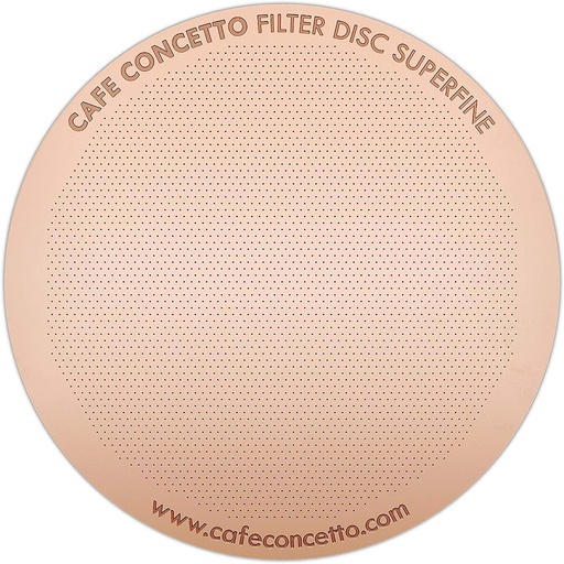 [BRSROGAFOYFG22QZ] Filter for use in AeroPress XL Coffee Makers (Superfine XL) - Premium Replacement Disc - Reusable Metal, Titanium Coated Stainless Steel. Upgrade Your Mesh or Filter Papers
