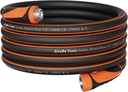Giraffe Tools Garden Hose 50ft x 5/8", Water Hose Heavy Duty, Flexible, Lightweight Hybrid Hose with Swivel Handle, Male to Female Fittings, Burst 600 PSI