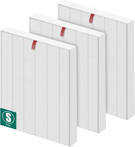 [BRSRMFANDIIREALK] C545 Replacement Filter S for Winix c545 Air Purifier, Replace 1712-0096-00 2522-0058-00, 3-Pack H13 Ture HEPA Filters by APPLIANCEMATES