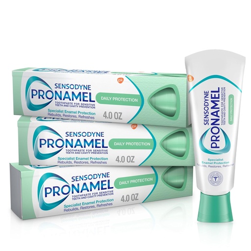 [BRSWGZD3CMNGEHLD] Sensodyne Pronamel Daily Protection Enamel Toothpaste for Sensitive Teeth, Mint Essence - 4 oz (Pack of 3)