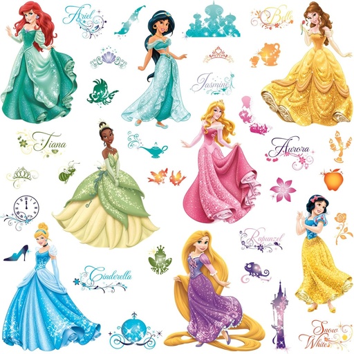 [BRSWIFTYCIGQO2T4] RoomMates Disney Princess Royal Debut Peel and Stick Wall Decals , RMK2199SCS