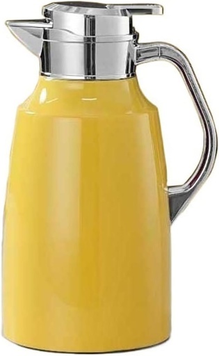 [BRSRAHYHAF7GEETG] Electric Kettle Big Capacityes Thermal Hot Water Jug Double Layer Stainless Steel Coffee Insulation Pot Home Tea Kettle/Yellow/2L