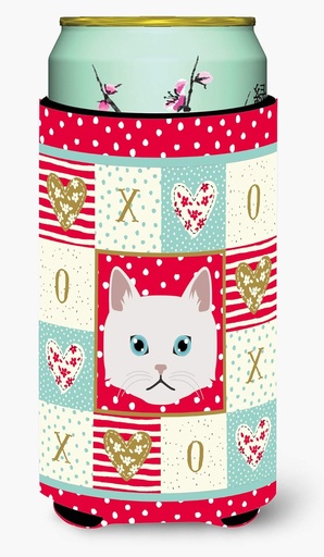 [BRSWYYICBAFBSAI6] Caroline's Treasures CK5135TBC Napoleon Cat Love Tall Boy Hugger, Red Can Cooler Sleeve Hugger Machine Washable Drink Sleeve Hugger Collapsible Insulator Beverage Insulated Holder