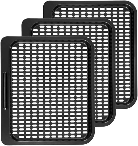 [BRSREBD6BMNWAGQV] 3Pieces Replacement Cooking Plate Mesh Cooking Rack Air Fryer Accessories