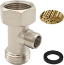 Bidet T Adapter Used to Connect Toilet Tank(7/8” x 7/8” x 3/8”),Metal T Valve for Toilet Bidet Attachment,3 Way Tee Connector Bidet,toilet hose connector
