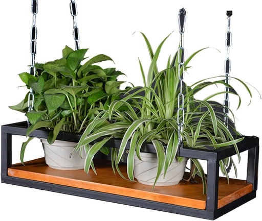 [BRSROH32BABWYHYV] Hanging Wine Glass Rack Solid Wood Ceiling Storage Shelf Hanging Flowers Stand Industrial Wine Rack Wall Decoration Holder Floating Shelves for Bar Cellar/Restaurants/Kitchens