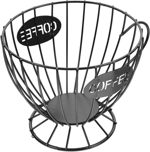 [BRSREEAOBF4AACQ7] Large Capacity Coffee Holder Convenient Storage Basket Stylish Organizer for Countertop and Dining Table for Coffee Lovers and Home Use