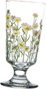 Vintage Daisy Pattern Glass 200-300ml Floral Juice Cup for Goblet and Beer Cup