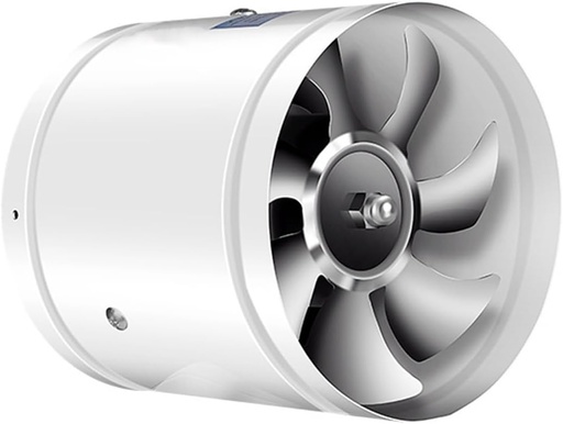 [BRSRAFD6C5YRE33V] GIZNXBA Inline Booster Duct Fan Exhaust Ventilation Blower, Kitchen Exhaust Fan Portable With Low Noise For Grow Tent, Basements, Bathrooms, Kitchens And Attics(/White,6inch)