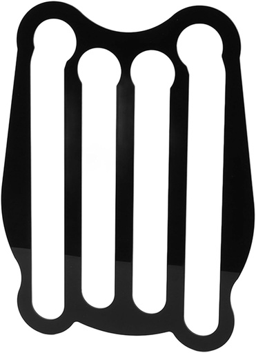 [BRSROAIPCUHRO23G] JTLB Capsule Holder Black Mount Organizer Acrylic Vertically Horizontally Mounted On Wall Or Under Cabinets Holds 26 Count