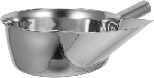 [BRSREHD3PMMBQETX] Stainless Steel Food Scoop with Ergonomic Handle Popcorn and French Fry Shovel for Easy Snack Packaging Comfortable Grip Grain Scoop for Commercial and Household Use