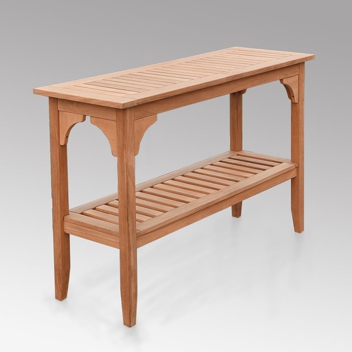 [BRSWKHYTOECW2CD4] Cambridge Casual Indonesian Teak Auburn Outdoor Console Table, Natural
