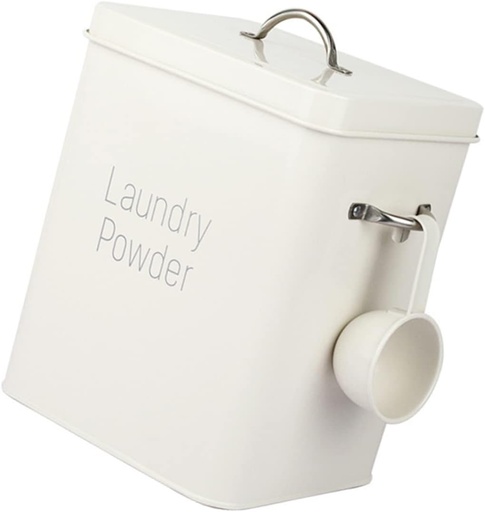 [BRSRAHATDMMA23TD] Metal Moisture-Proof Storage Canister Nordic Design Laundry Powder Container with Spoon Food Storage Box for PET Supplies Sturdy Kitchen Organizer