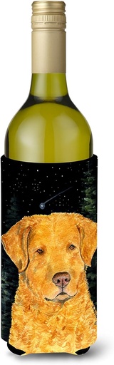[BRSWIGI2CIPWMCA7] Caroline's Treasures SS8487LITERK Starry Night Chesapeake Bay Retriever Wine Bottle Hugger Bottle Cooler Sleeve Hugger Machine Washable Collapsible Insulator Beverage Insulated Holder