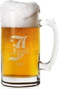 Gifts Inscribed Personalized 16 oz Beer Mug Custom Font Engraved Glass with Your Text – Unique Gift for Dad, Husband, Birthday, Wedding, Anniversary, or Father’s Day