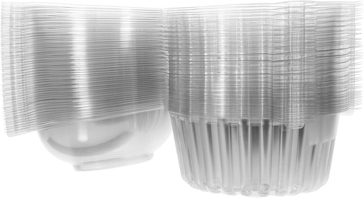 [BRSRA2TQCMFGEH33] NOLITOY 50pcs Cupcake Boxes Food-grade Pet Small Dessert Containers for Muffins and Treats for Bakery Parties and Events