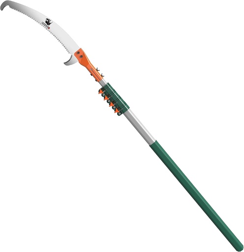 [BRSWYEICOYNQOCLJ] Tree Pruner Pole Saw Manual Extendable Long Tree Pruner Extendable，Pole Pruning Saw 18ft