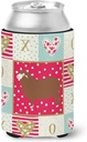 Caroline's Treasures CK5408CC Merino Sheep Love Can or Bottle Hugger, Red Cooler Washable Drink Sleeve Collapsible Beverage Insulated Holder, Can Hugger, Multicolor