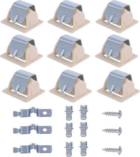 [BRSWGHT7DJ6WC2YV] 3 Sets 279570 Dryer Door Latch Kit Part（9 PCS) Fit for Whirlpool Kenmore Frigidaire Dryer Door latch Strike Replaces with 5366021400 279570 93717 694343 696144 8208 830751by