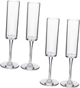 Zerodeko 4pcs Unbreakable Coupe Glasses Elegant Wine Goblets for Home Hotel Banquet Bar