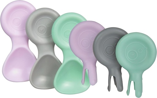 [BRSROZIFDMFBSH3D] b.box Mini Cutlery Bundle (6-Pack) | Mini Spoons and FLORK™ Cutlery for Kids & Toddlers | Fits Inside Lunch Box and Snack Box | Perfect for School Lunches, On the Go, Travel | Dishwasher Safe