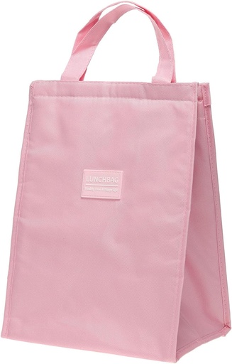 [BRSRO2Y5CAHRMYI4] PATIKIL Insulated Lunch Bags, 10"x6"x13" Reusable Bento Bags Thermal Lunch Tote Portable Food Containers Bag for Men and Women, Pink