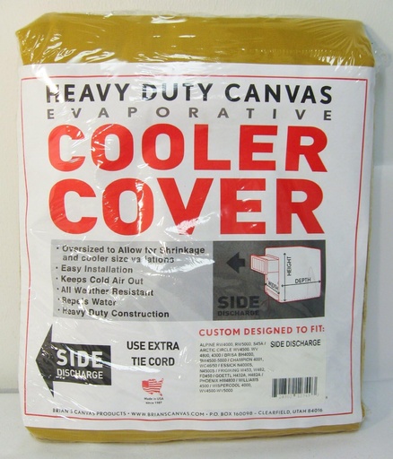 [BRSWIFAFOF7QCCTE] 42"W x 26"D x 33"H Side Draft Heavy Duty Canvas Cover for Evaporative Swamp Cooler (42 x 26 x 33)
