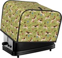 Oven Cover Kitchen Bread Machine Protector,4 Slice Toaster Cover For Home,Fingerprint Coaster Cover,Kitchen Small Appliance,Running Beagle