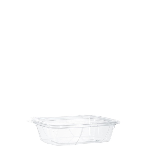 [BRSWGFQ6AB5GCCTL] Dart CH24TF 24 oz Tamper-Resistant Clear Hinged Container with Flat Lid (Pack of 200)