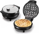 Waffle Maker with Adjustable Temperature Control,Non-Stick Fluffy Filled Waffle Maker for Thick Waffles, Hash Browns, Sandwiches, Eggs, Easy to Clean, Stainless Steel