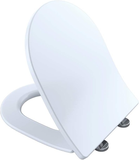 [BRSWYZQCBB6AMHQV] TOTO TSS247R01 Slim D-Shape Closed-front Toilet Seat with SoftClose Cotton