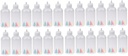 PRETYZOOM 24sets Plastic Jam Painting Squeeze Bottles Random Nozzles Versatile Condiment Dispenser for Sauces Dressings and Decorating Cakes and Capacity