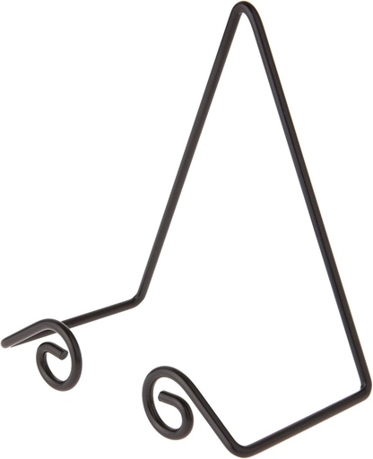 [BRSWGCYKCAHBYEI7] Bard's Black Wall Mountable Platter Hanger, 7" H x 5.5" W x 3.5" D (for 9.5" - 10.5" Platters), Pack of 2