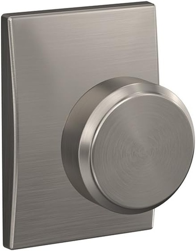 [BRSWGZAFBEPAGETV] SCHLAGE Custom FC21 BWE 619 CEN Bowery Knob with Century Trim Hall-Closet and Bed-Bath Lock, Satin Nickel