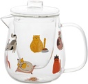 Water Pitcher Cute Pitcher with Glass Built-in Filter and High Temperature Resistant Cold Water Jug with Handle and Lid for Juice, Milk, Drinks Iced Tea Pitcher (Size : L)