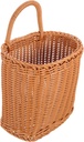 GLEAVI Imitation Rattan Wall Hanging Storage Basket Waterproof Kitchen Organizer for Wall Decoration 10-inch Decorative Sundries Basket for Living Room and Kitchen
