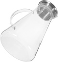 Large Capacity Heat-Resistant Glass Water Kettle Lid High-Temperature Resistant Beverage Pitcher for Iced Tea Cold Drinks and Fridge Use