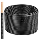 THHN Wire 100 FT, Single Bare Copper Conductor, 14AWG Black Electrical Wire, Solid Building Wire 600V Nylon Sheath Cable for Indoor/Outdoor Applications