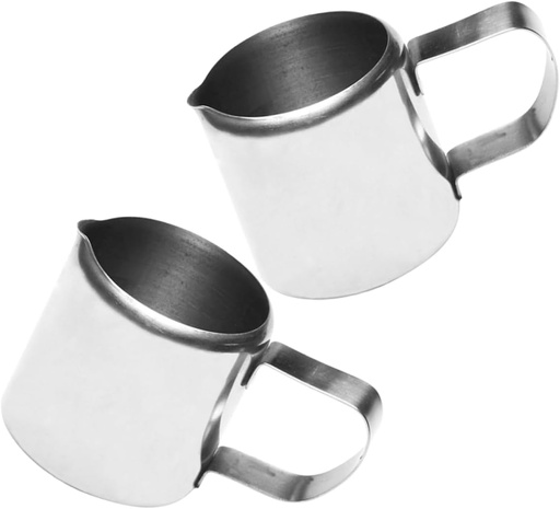 [BRSRAGA6DMNRAFDO] Garneck 6pcs Stainless Steel Milk Container Milk Jug Holder for Tea Coffee Juice for Restaurant Home