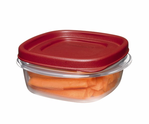 [BRSWIYAABQBGCDTU] Rubbermaid Easy Find Lid Square 1-1/4-Cup Food Storage Container, 1 Count (Pack of 8)